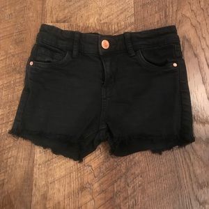Cotton on kids black denim shorts Sz 6yrs